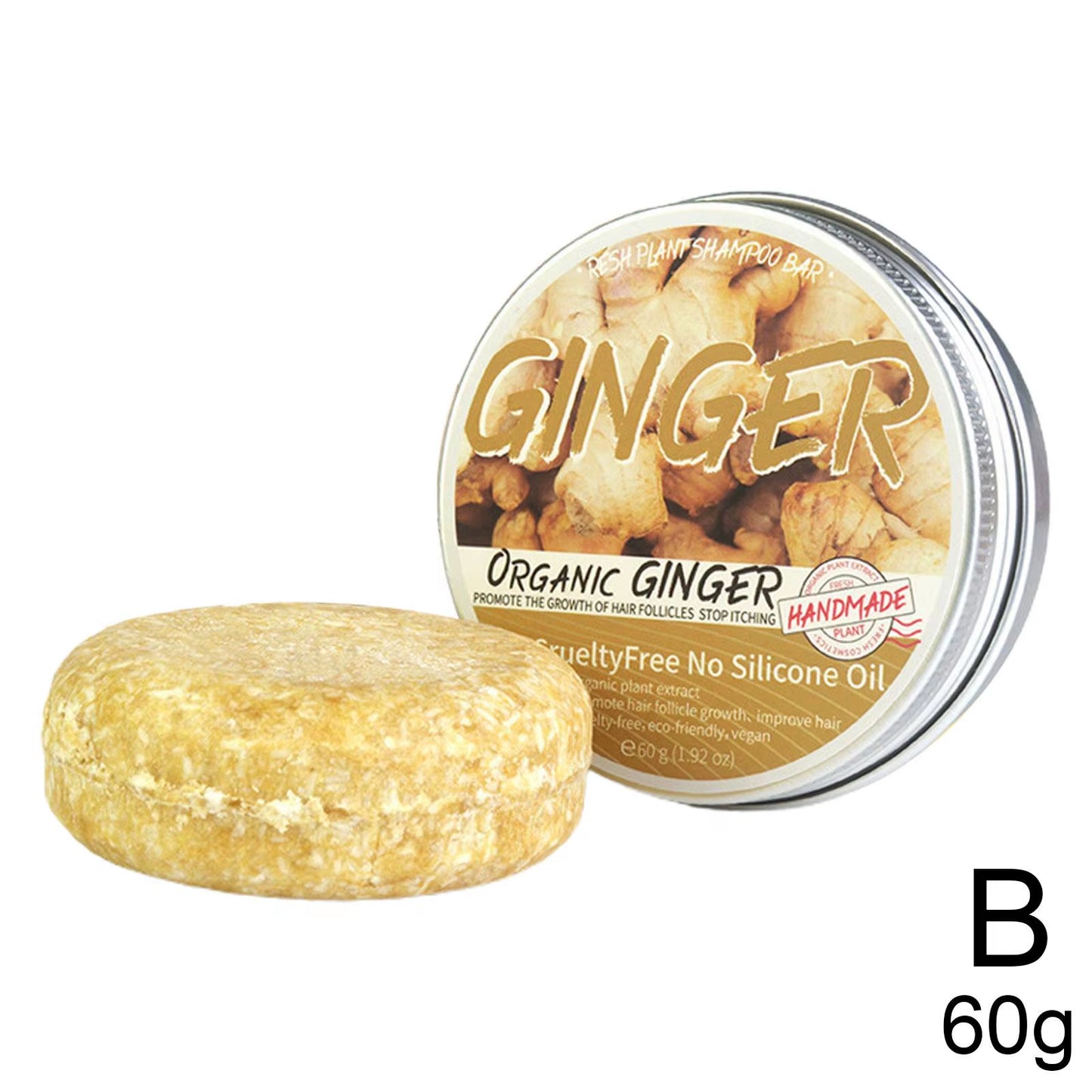 Wild Ginger Organic Handmade Shampoo Soap Bar