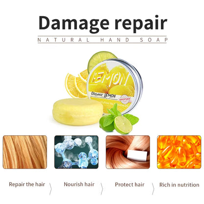 Lemon Organic Handmade Shampoo Soap Bar