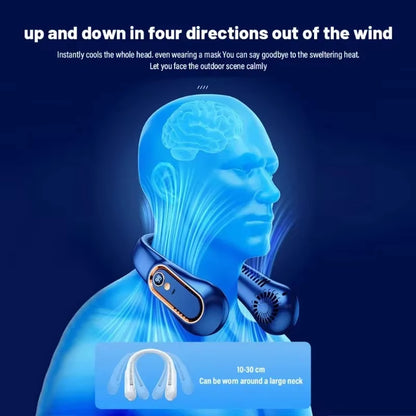 Bladeless Mini Neck Fan - 720 Degree Cooling
