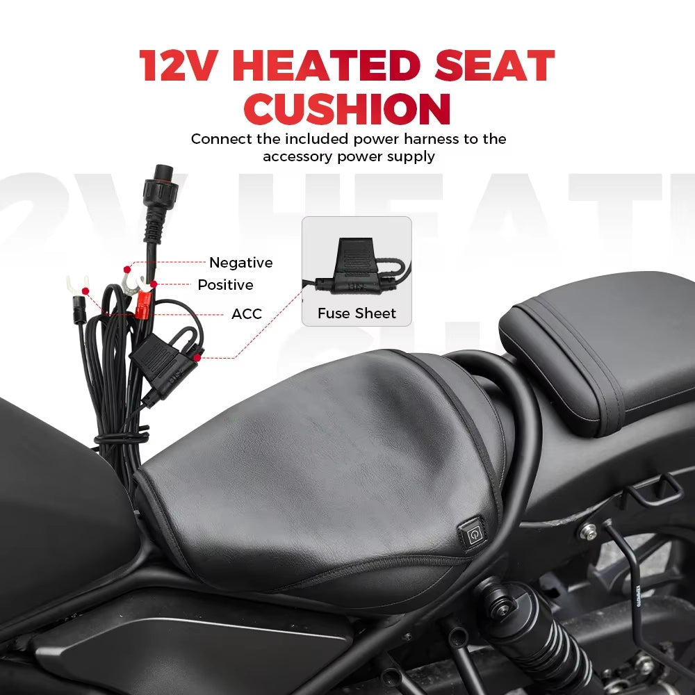 12V Heated Motorcycle Seat Cover