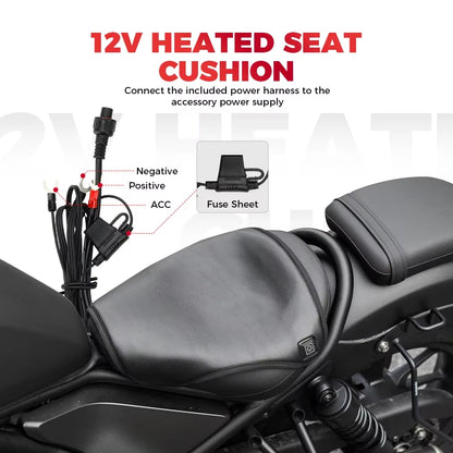 12V Heated Motorcycle Seat Cover