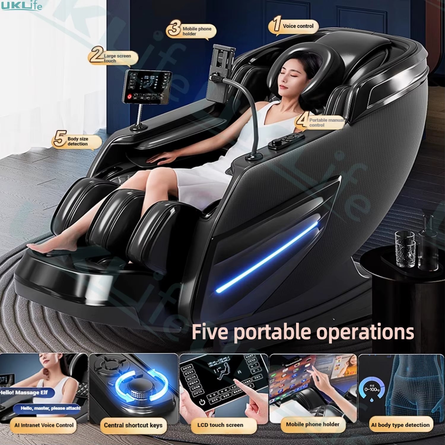 6D Heated Massage Chair - 2025 Edition