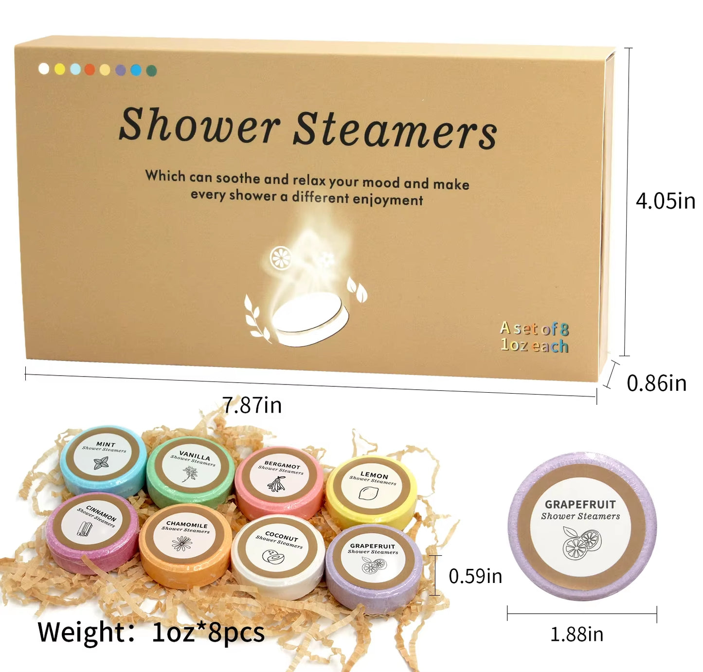 8 Pack Shower Steamers