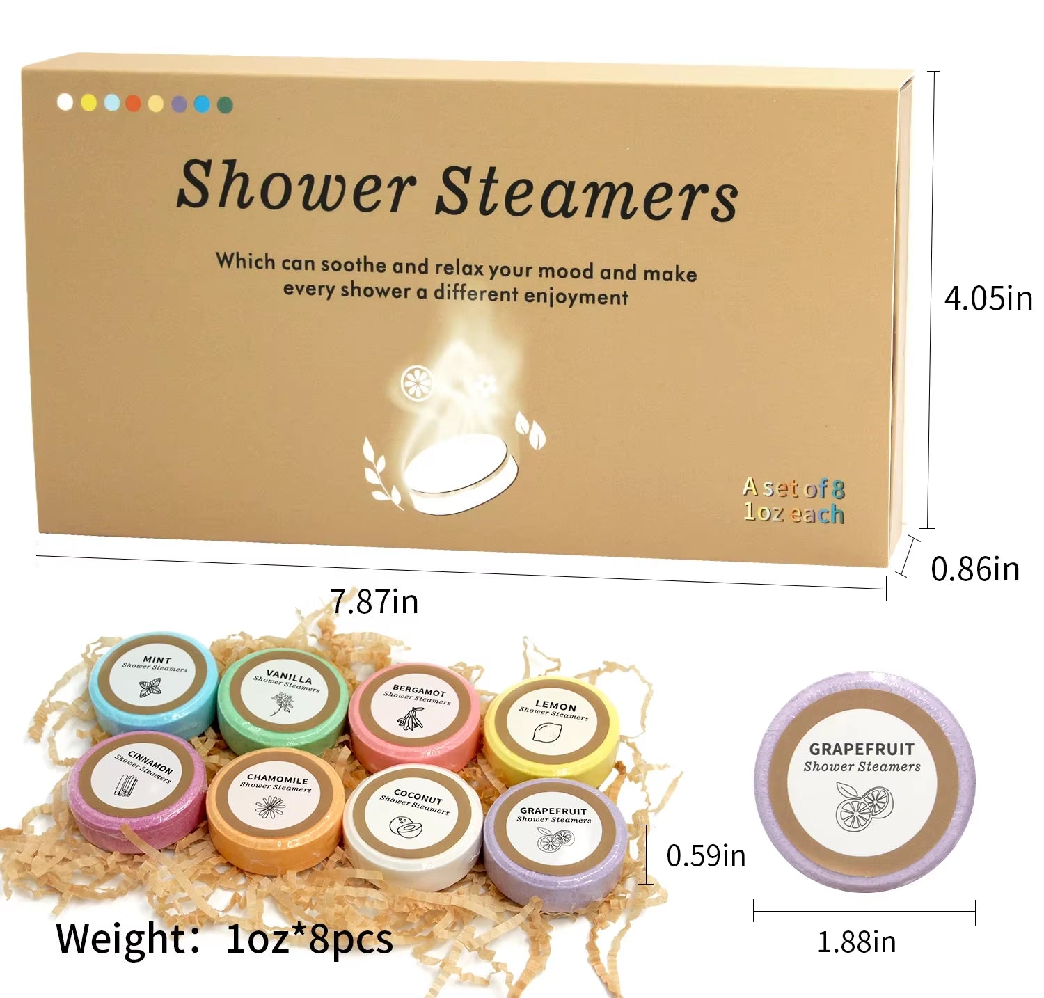 8 Pack Shower Steamers