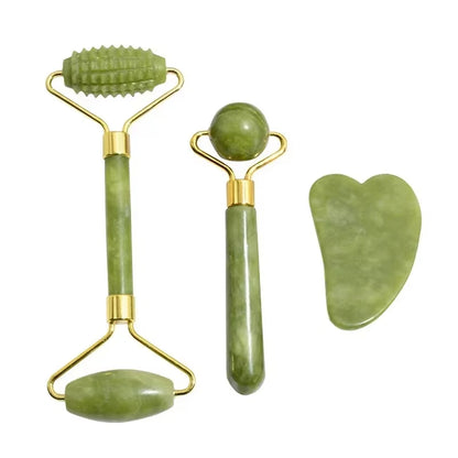 Natural Jade Roller and Massage Sets