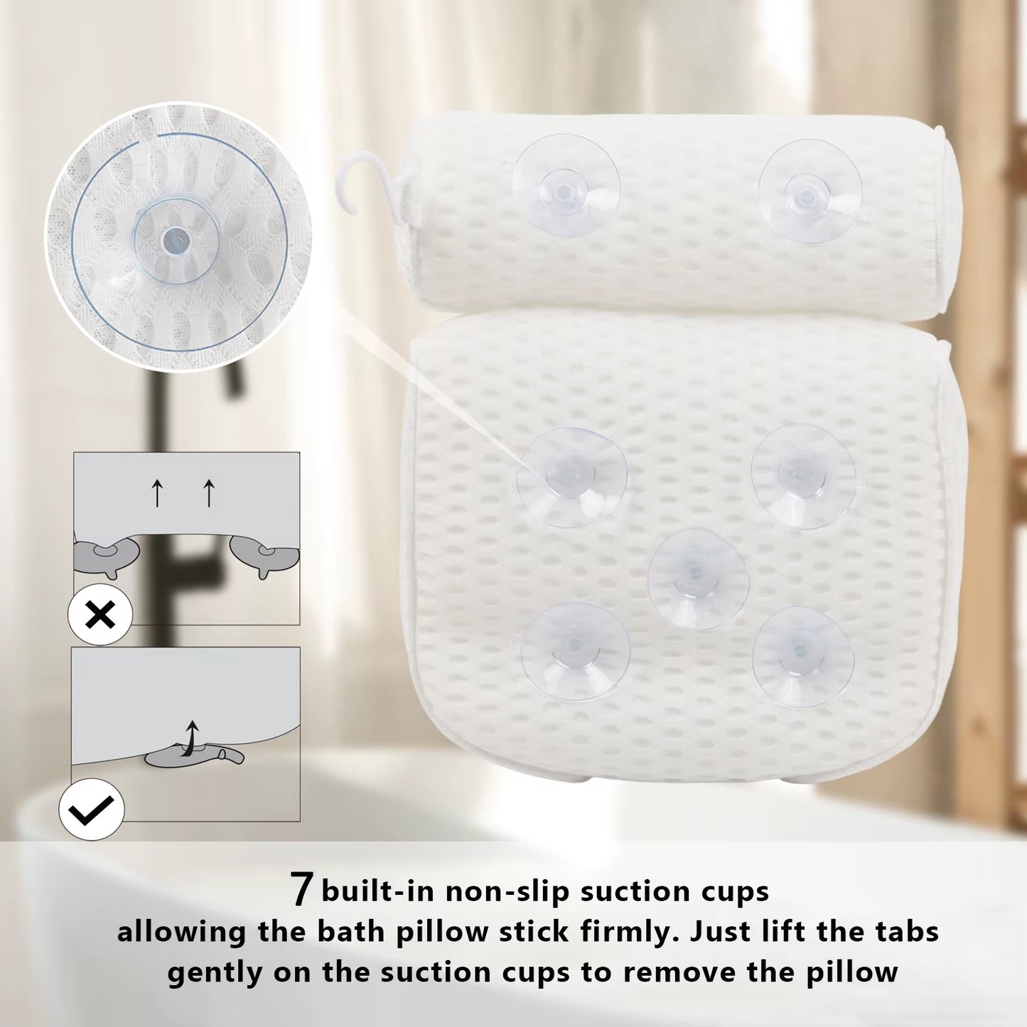 Neck Supporting Bath Pillow