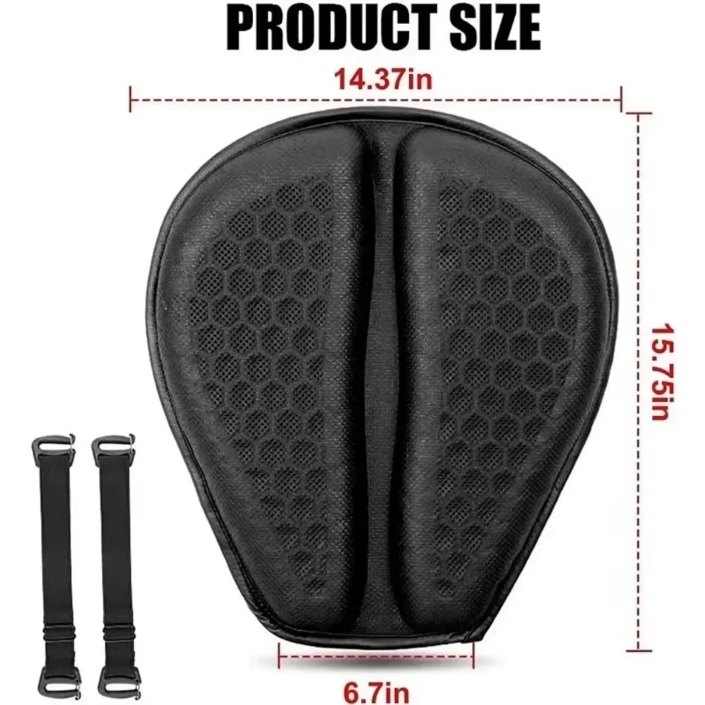 Ergonomic Honeycomb Anti-Slip Motorcycle Gel Seat Cushion