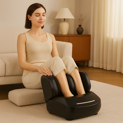Premium Heated Shiatsu 360 Degree Leg and Foot Massager 