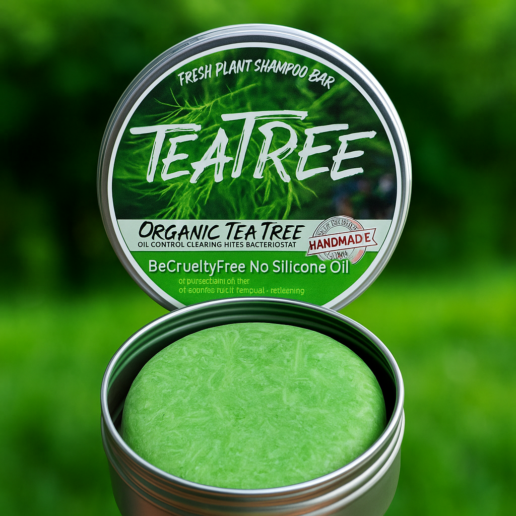 Tea Tree Organic Handmade Shampoo Soap Bar