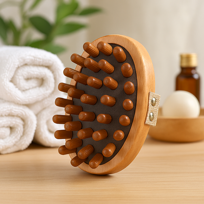 Anti Cellulite Beechwood Massage Brush