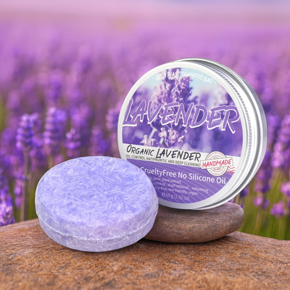 Lavender Organic Handmade Shampoo Soap Bar
