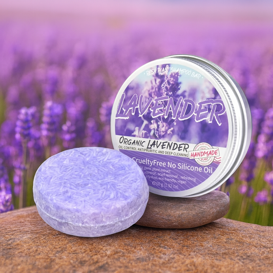 Lavender Organic Handmade Shampoo Soap Bar