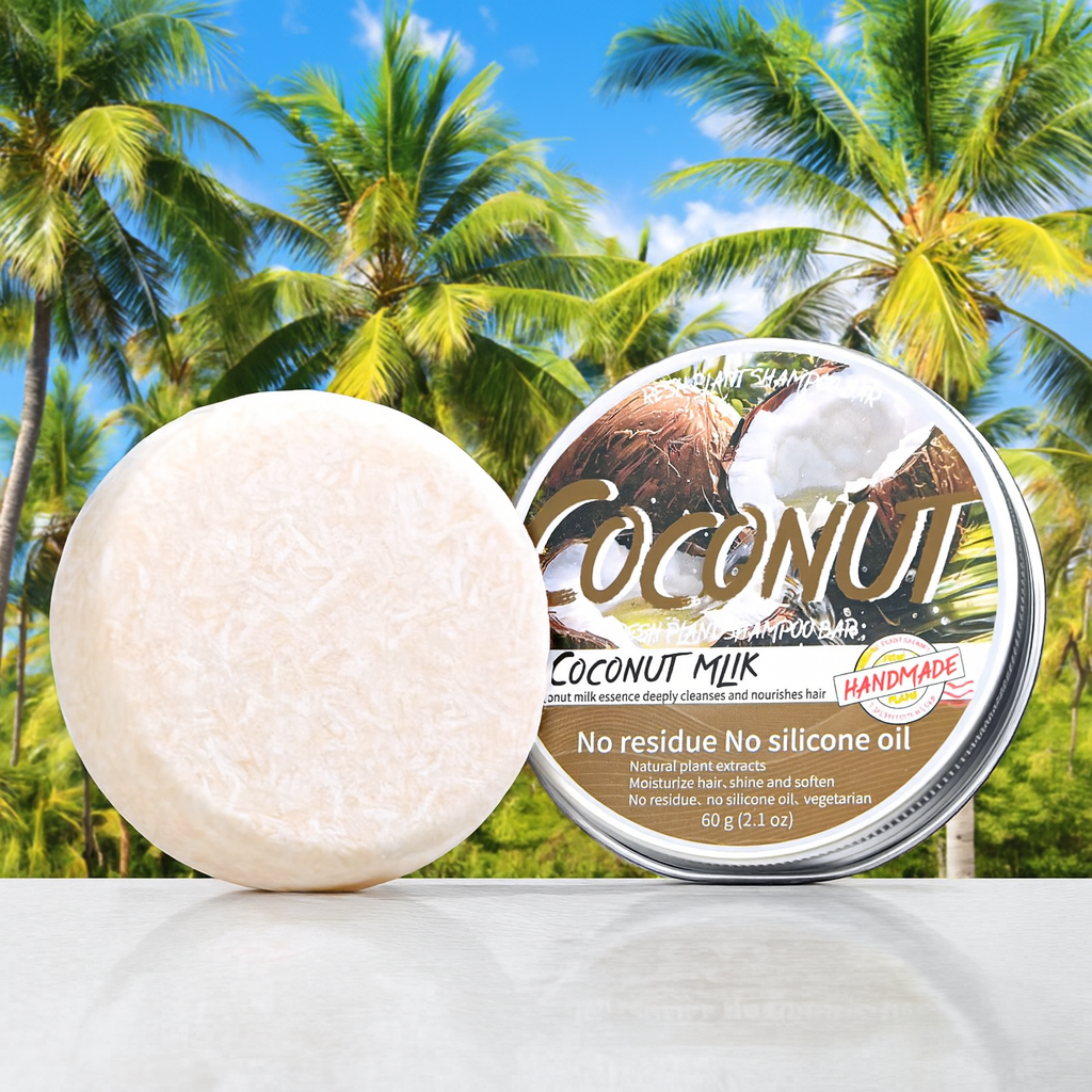 Coconut Organic Handmade Shampoo Soap Bar