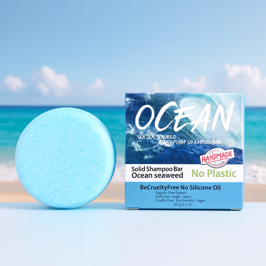 Ocean Breeze Organic Handmade Shampoo Soap Bar