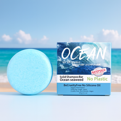 Ocean Breeze Organic Handmade Shampoo Soap Bar