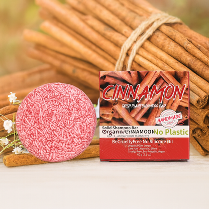 Cinnamon Organic Handmade Shampoo Soap Bar