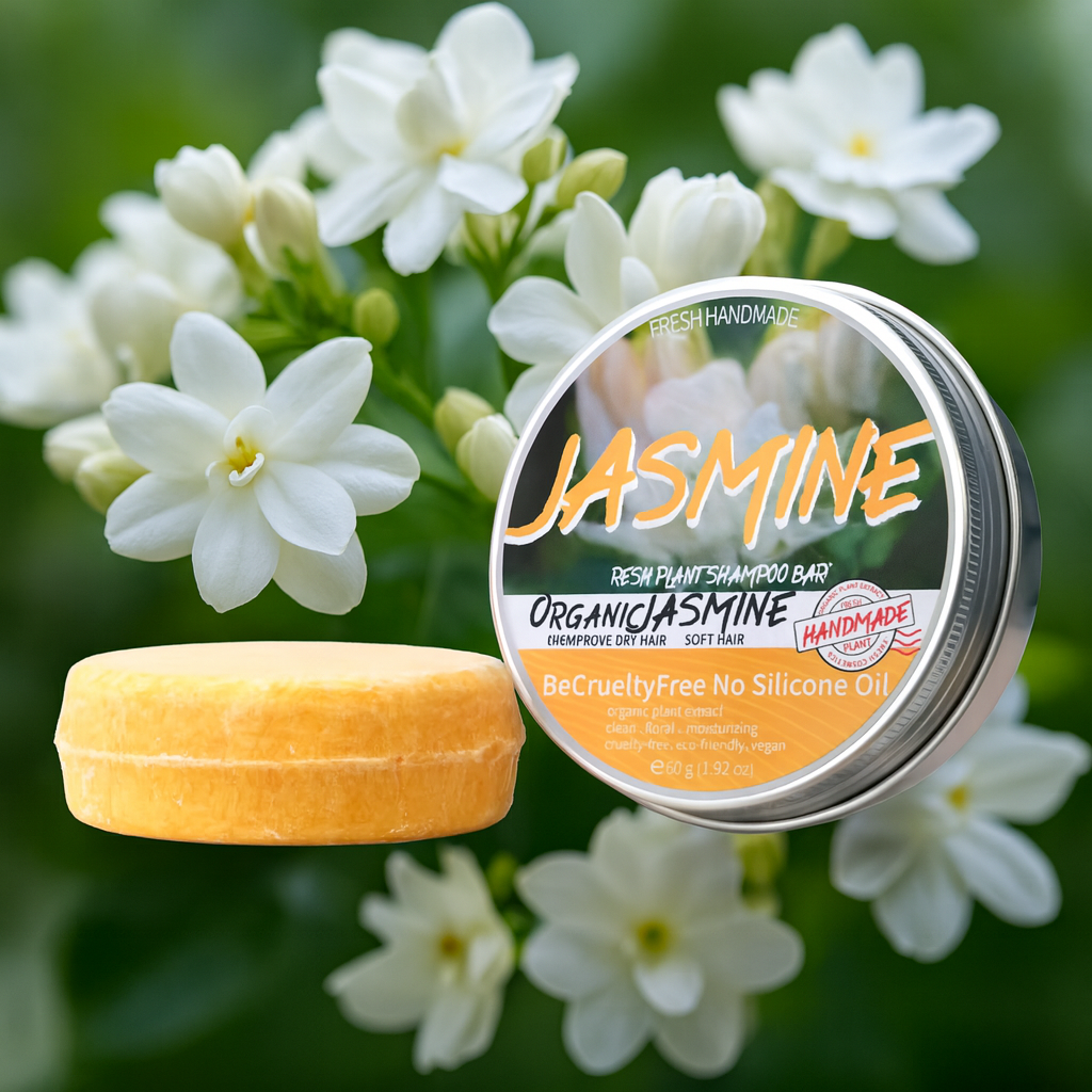Jasmine Organic Handmade Shampoo Soap Bar