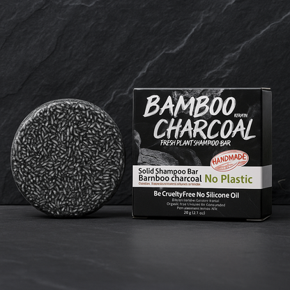 Bamboo Charcoal Organic Handmade Shampoo Soap Bar