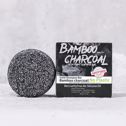 Bamboo Charcoal Organic Handmade Shampoo Soap Bar