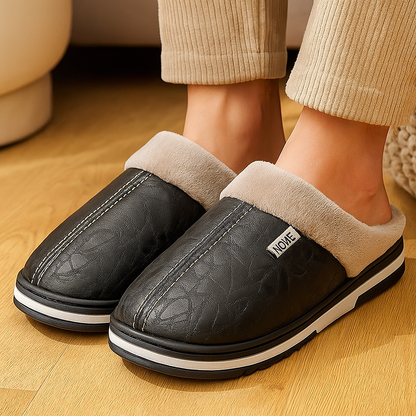 Men's PU Cozy Winter Slippers