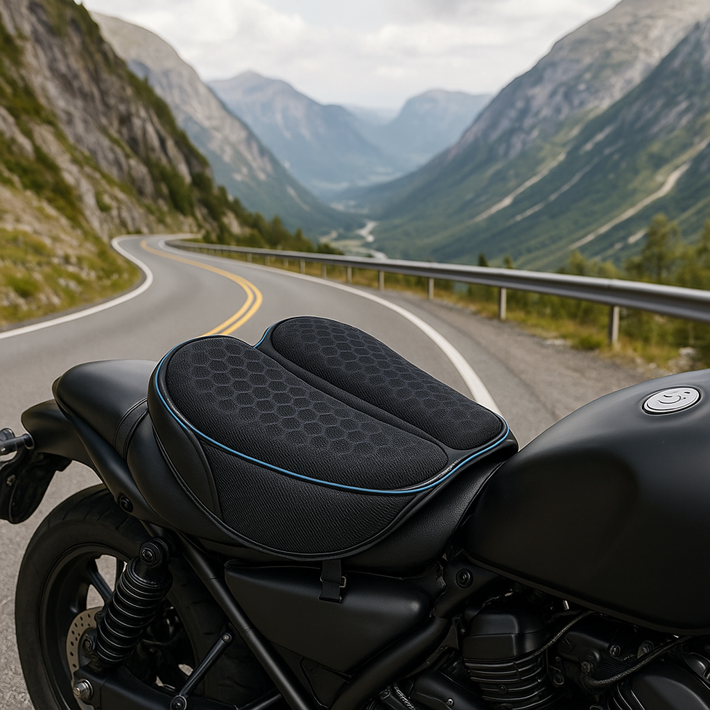 Ergonomic Honeycomb Anti-Slip Motorcycle Gel Seat Cushion