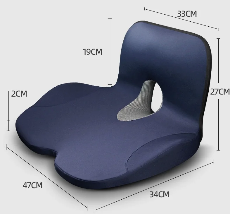 Ergonomic L-Shaped Office Chair Seat Cushion