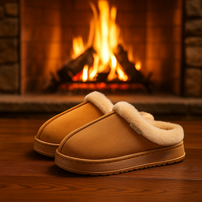 Fashion Women Fluffy Slippers for Autumn and Winter Indoor EVA Thick Sole Anti-Slip and Warm Unisex Slippers for Winter