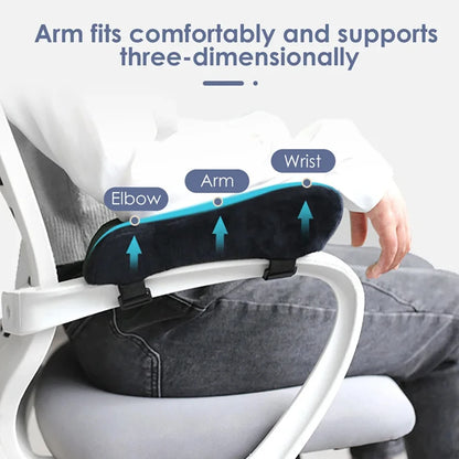 Office Chair Armrest Pad Elbow Pillow Comfortable Support Cushion Memory Foam Inner Core Sofa Cushion for Home Office Game Chair