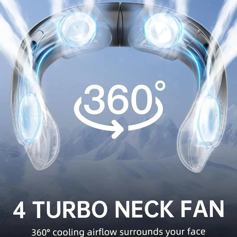 Quad-Core USB Neck Fan