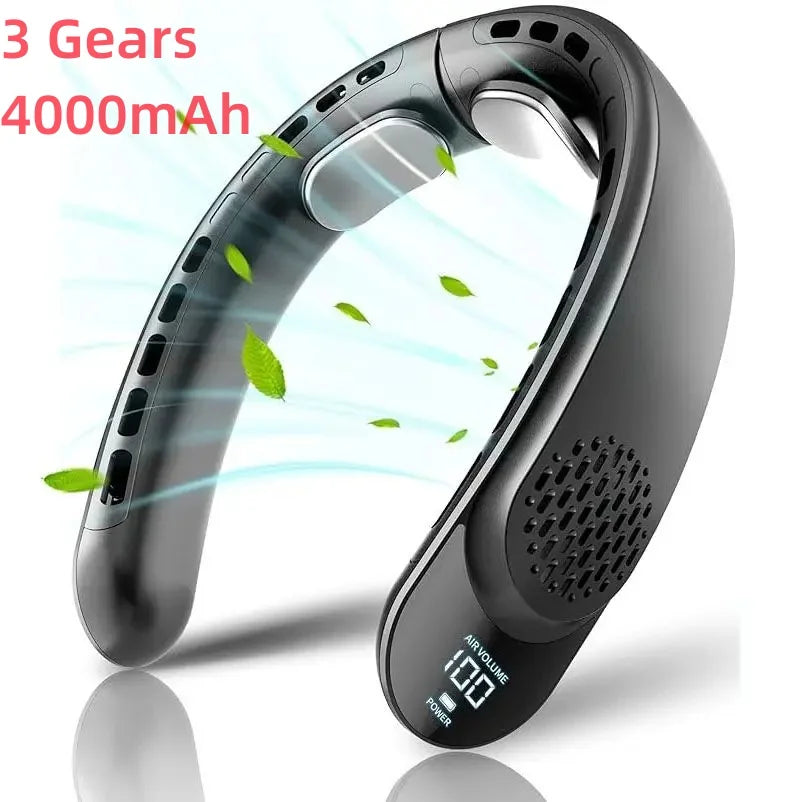 Quad-Core USB Neck Fan
