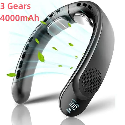 Quad-Core USB Neck Fan