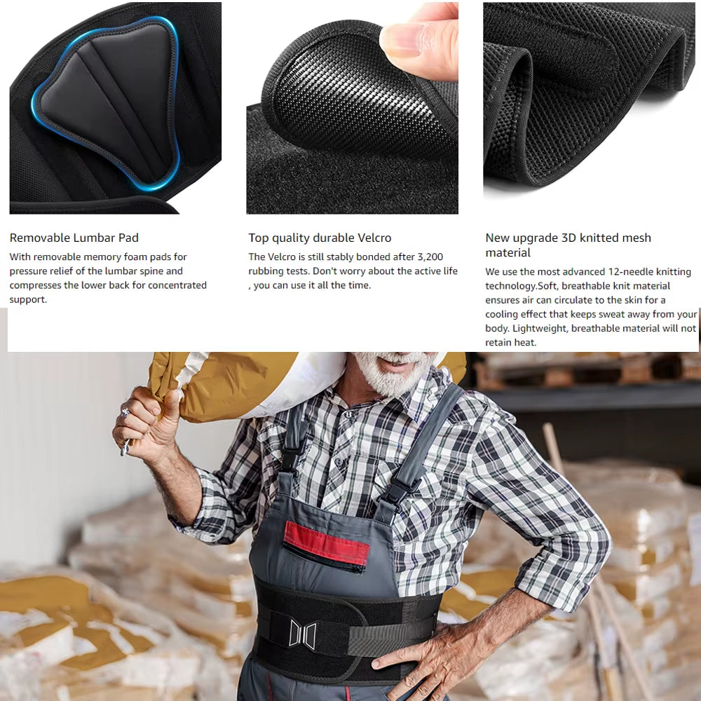 Breathable Lower Lumbar Back Brace