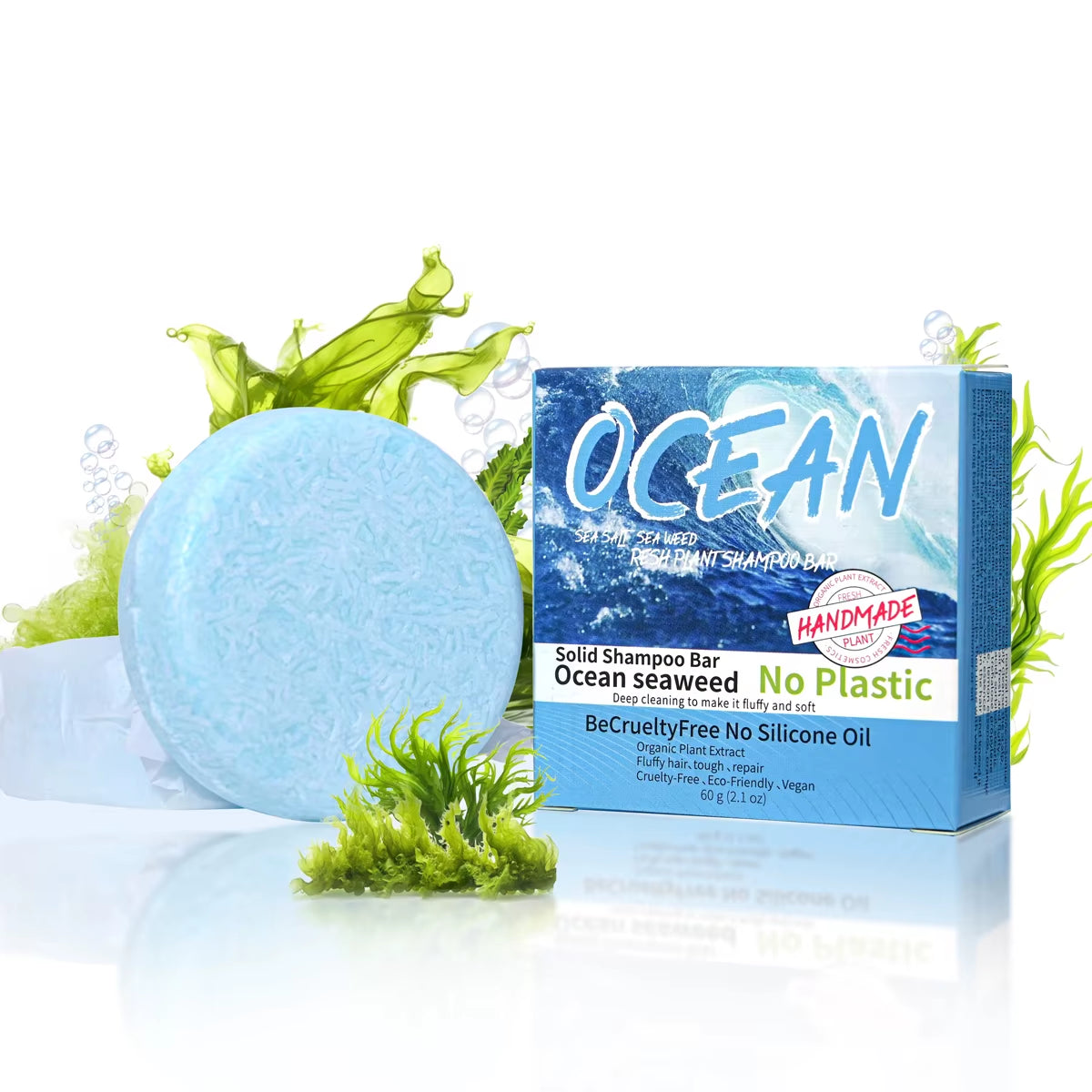 Ocean Breeze Organic Handmade Shampoo Soap Bar