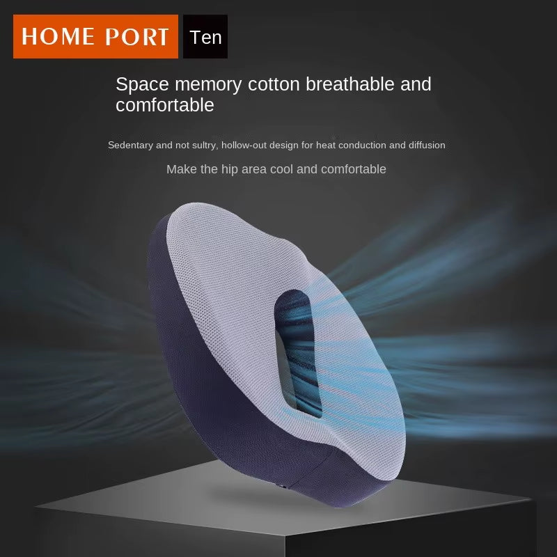 Breathable Ergonomic Seat Cushion & Orthopedic Lumbar Support