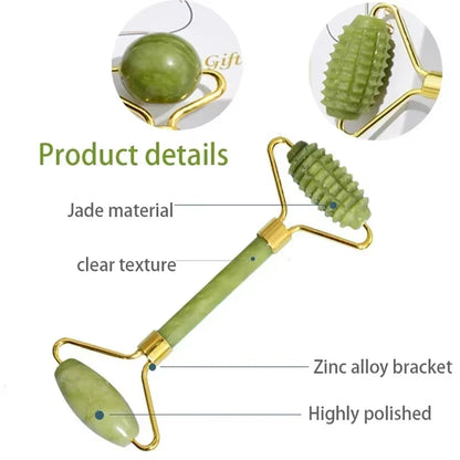 Natural Jade Roller and Massage Sets