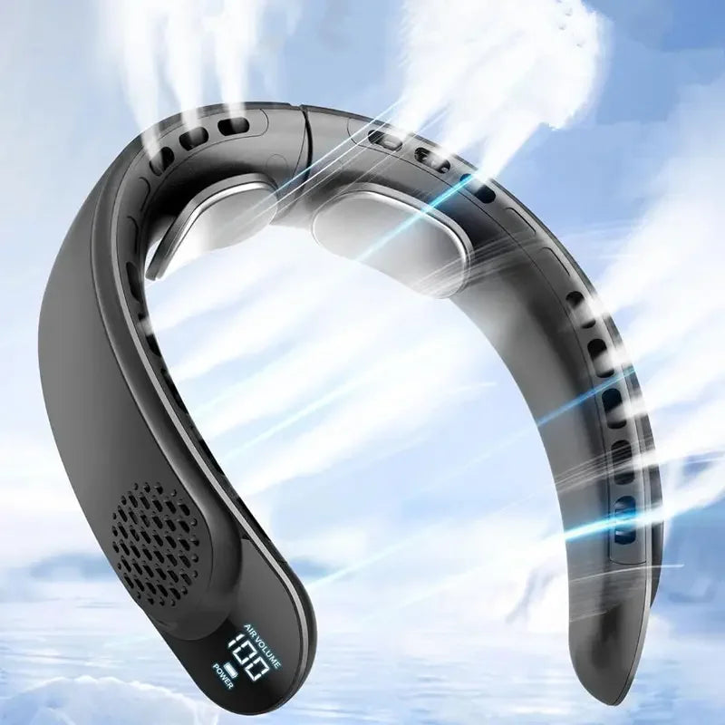 Quad-Core USB Neck Fan