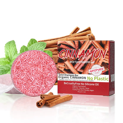 Cinnamon Organic Handmade Shampoo Soap Bar