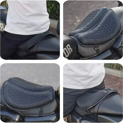 Ergonomic Honeycomb Anti-Slip Motorcycle Gel Seat Cushion