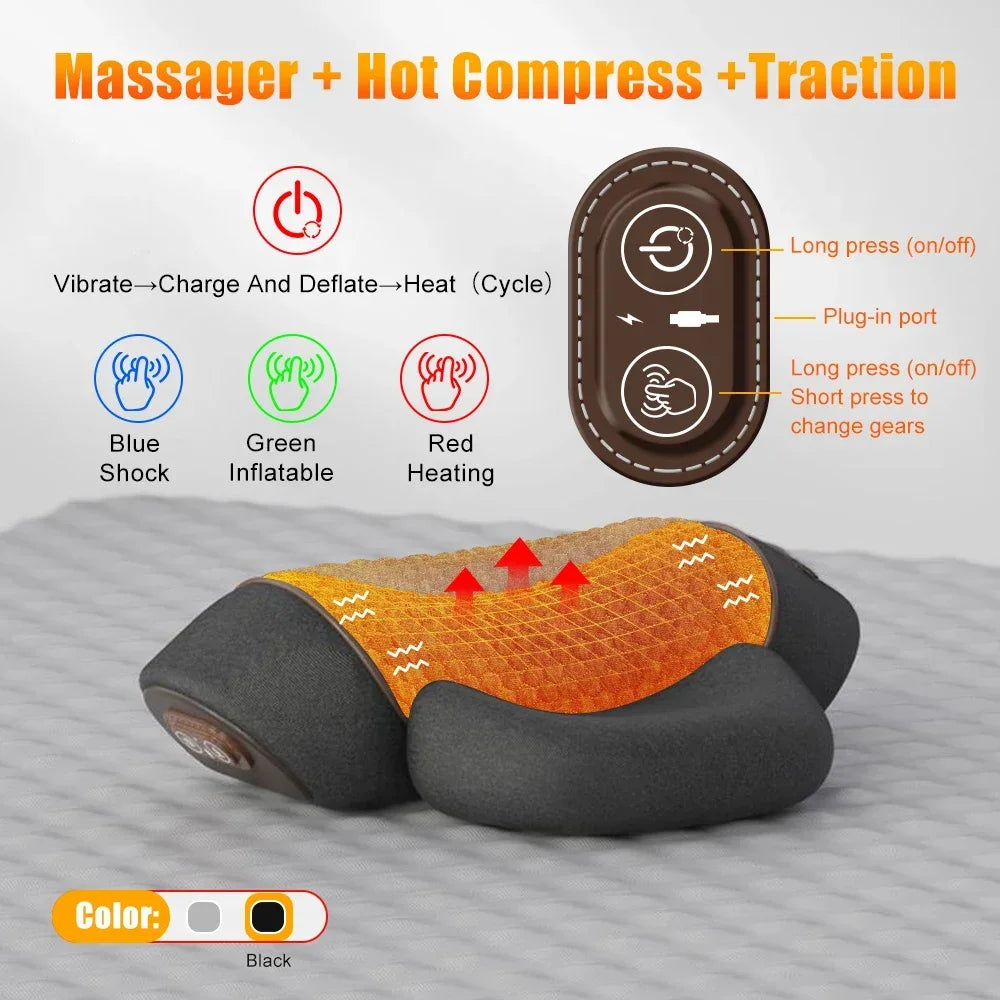 Heated Vibrating Neck Pillow