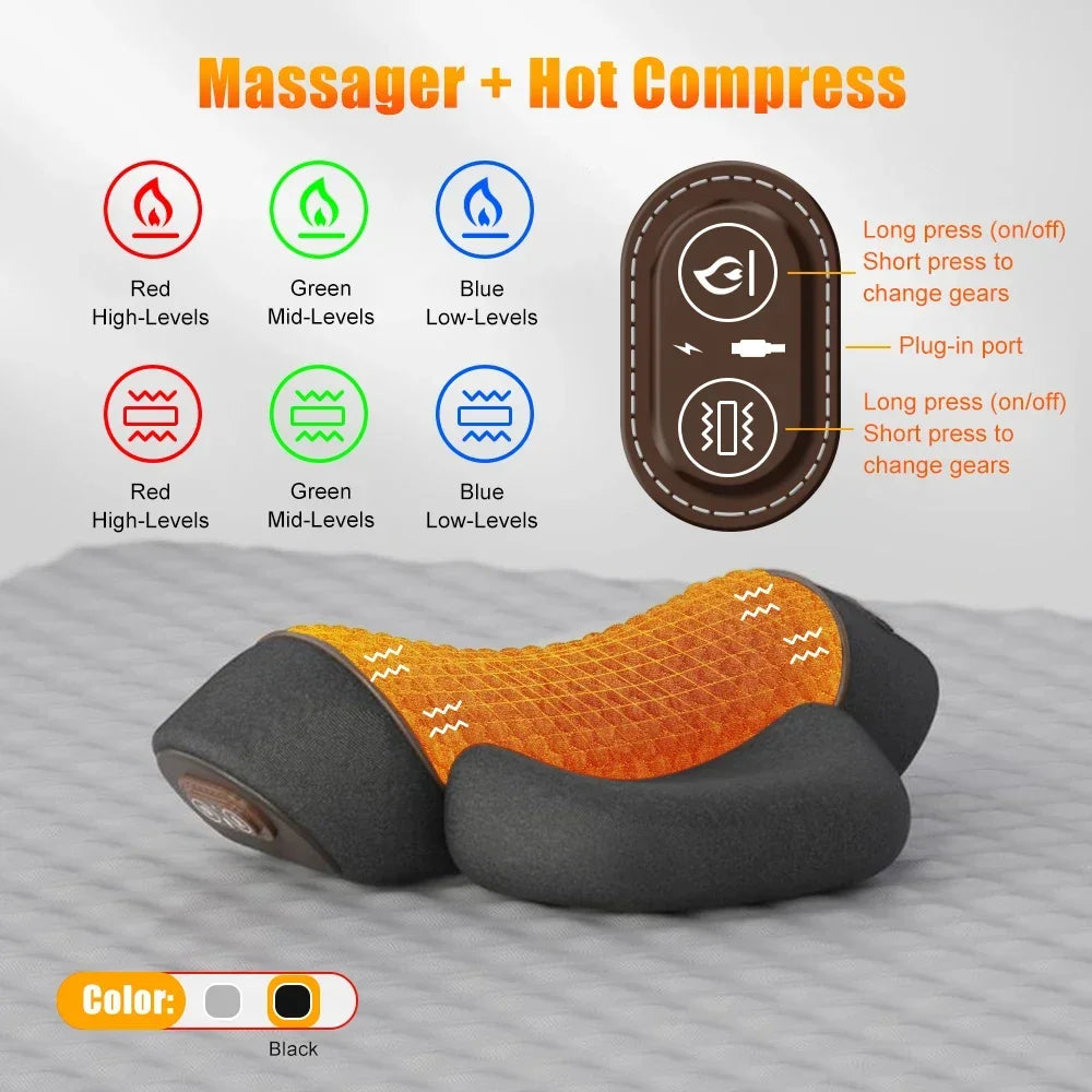 Heated Vibrating Neck Pillow