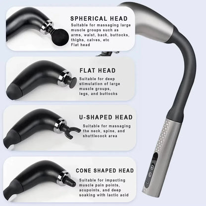 Smart Massage Gun with Extended Handle