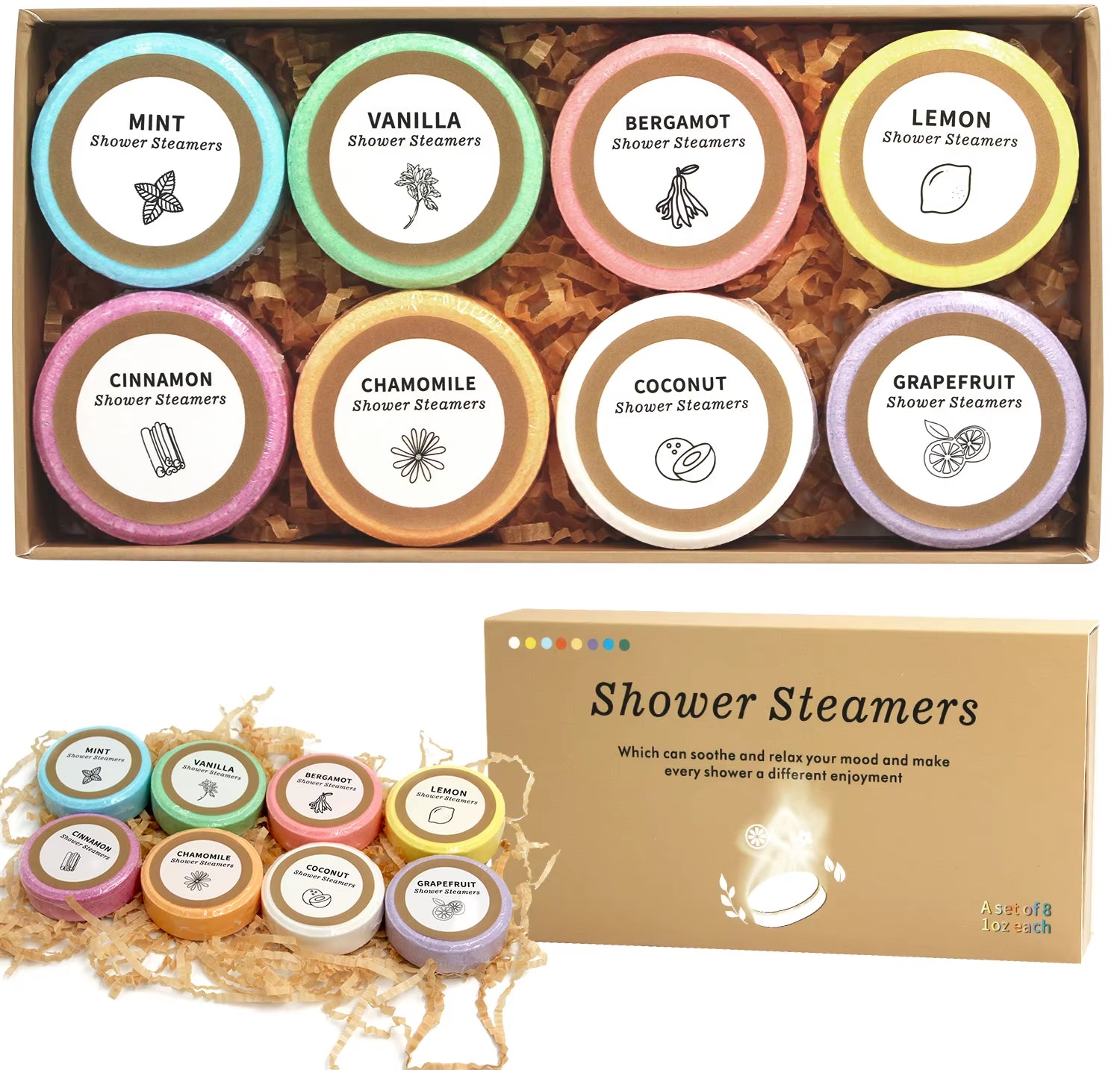 8 Pack Shower Steamers