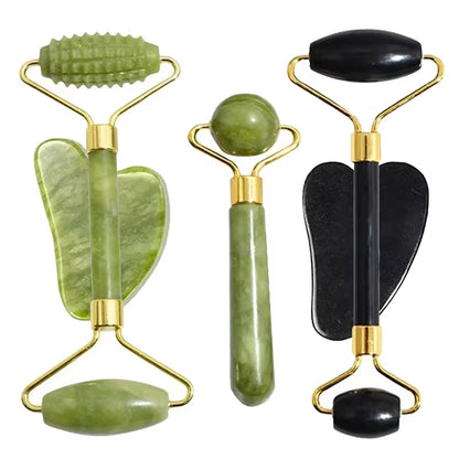 Natural Jade Roller and Massage Sets