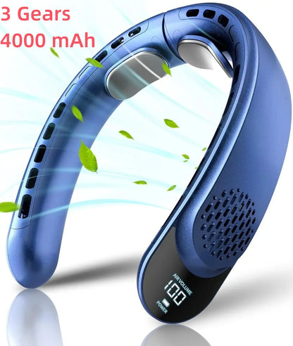 Quad-Core USB Neck Fan