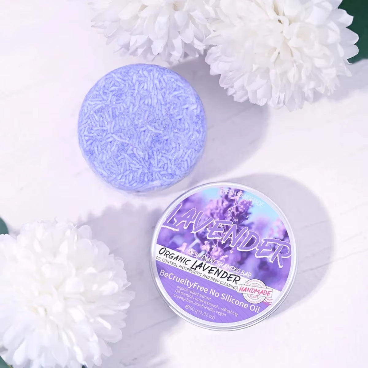 Lavender Organic Handmade Shampoo Soap Bar
