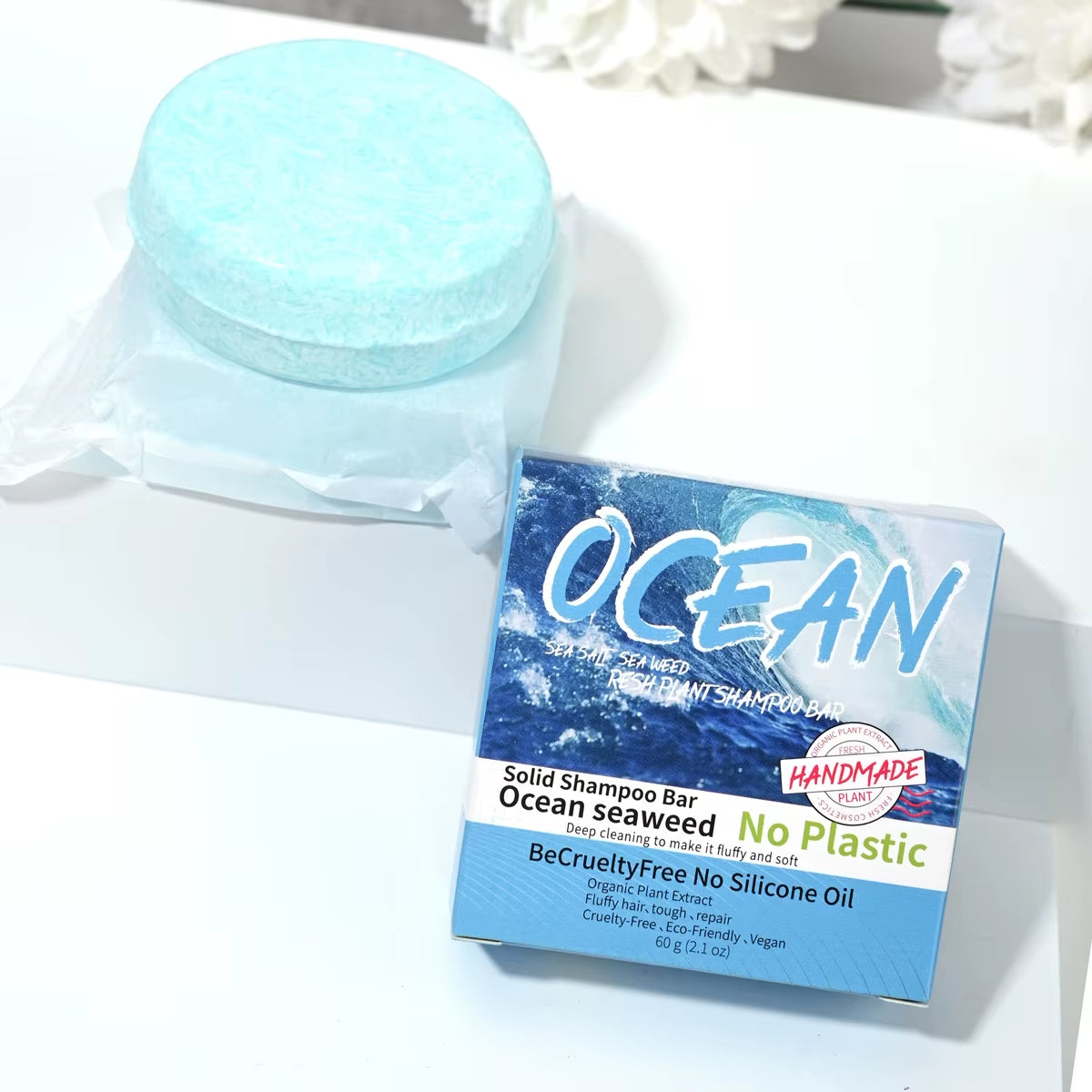 Ocean Breeze Organic Handmade Shampoo Soap Bar