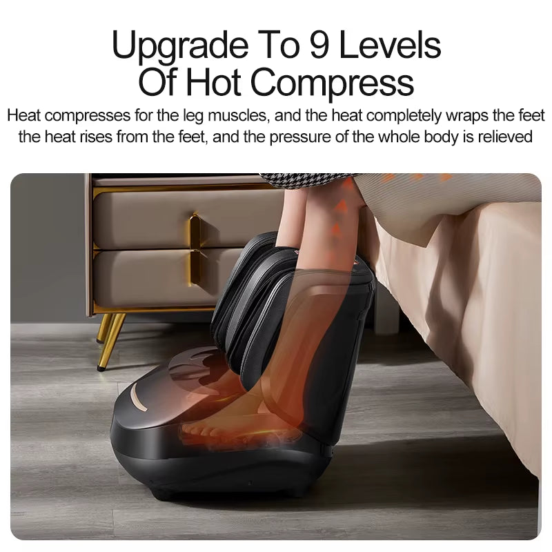 Premium Heated Shiatsu 360 Degree Leg and Foot Massager 