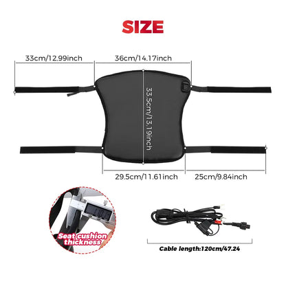 12V Heated Motorcycle Seat Cover