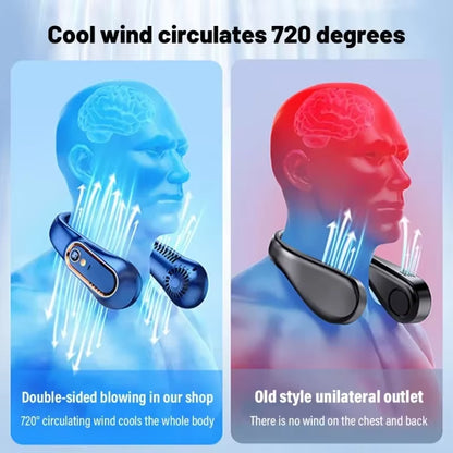 Bladeless Mini Neck Fan - 720 Degree Cooling