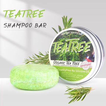 Tea Tree Organic Handmade Shampoo Soap Bar